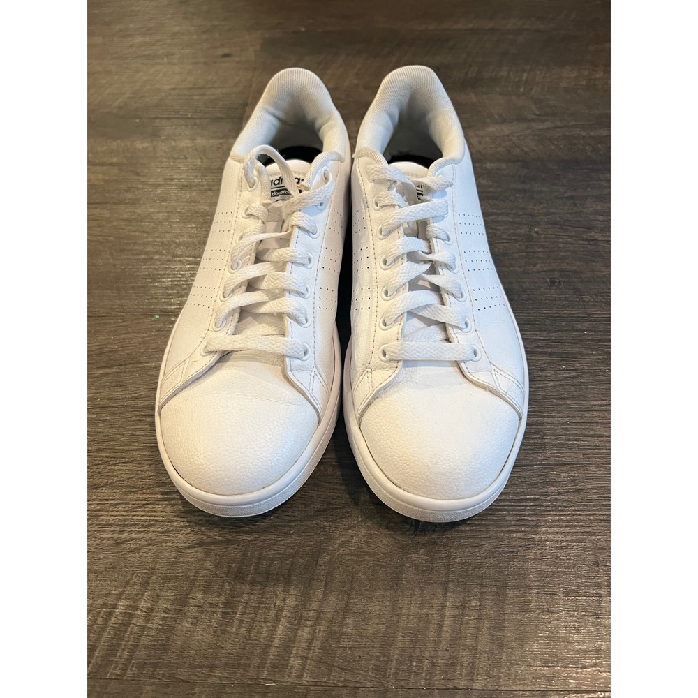 adidas Womens Advantage Cloudfoam Sneakers White Size 9